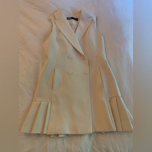 Zara Pleated Blazer Dress